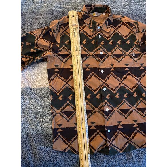 Carharrt Work in Progress Dark Brown L/S Native Shirt - Picture 9 of 12